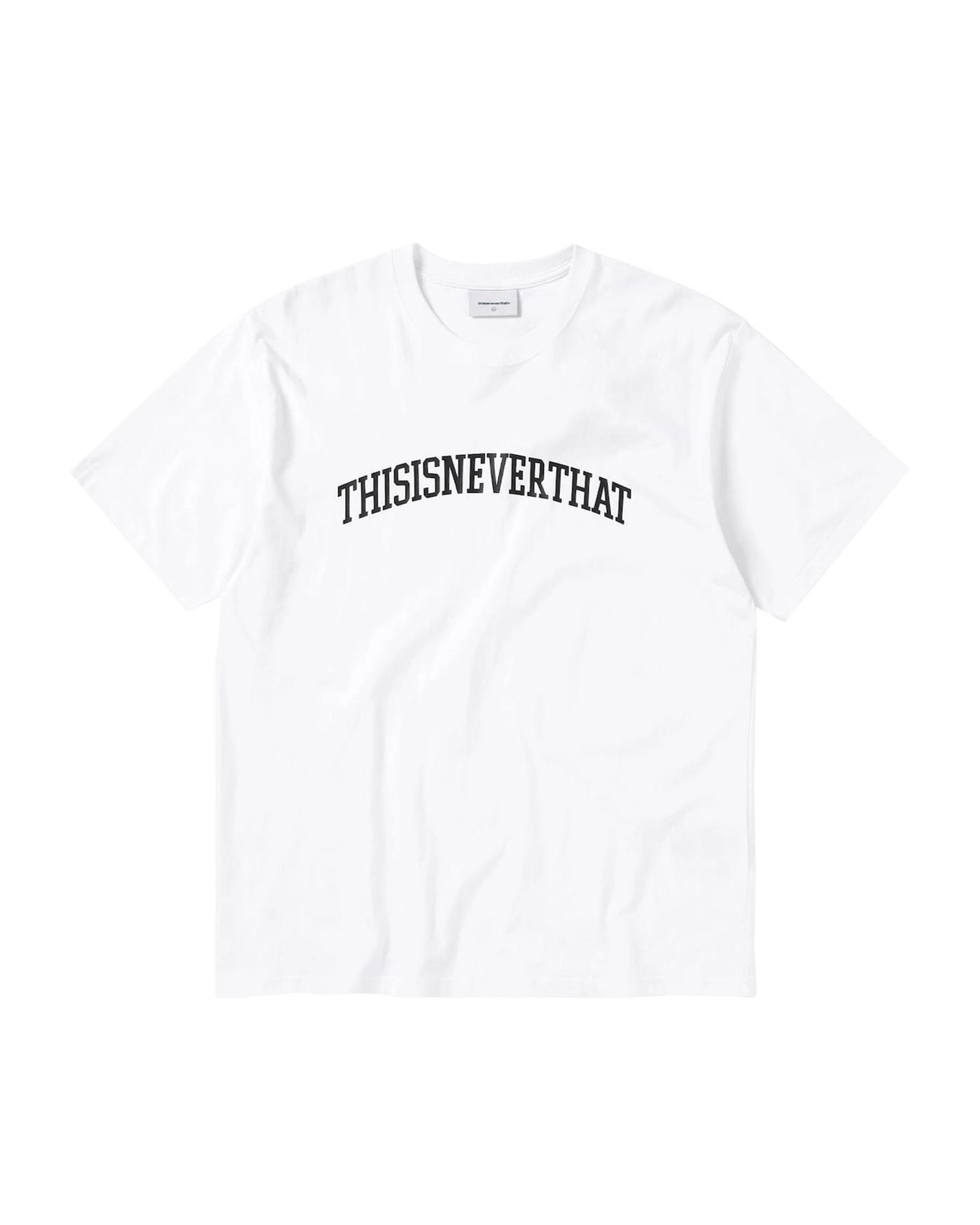 ★thisisneverthat★ ArchLogo Tee TN240TTSST04 thisisneverthat t-shirt Arch-Logo Tee men's black color with
